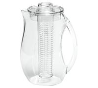 Grunwerg FI-200 Jarra acrílica Transparente con infusión Naturales con Sabor Varilla extraíble de inserción de Frutas Frescas, 2 L, 2000 ml, 2 litros