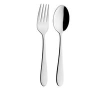 Grunwerg Windsor Carded, Juego de 2 Cubiertos First, Acero Inoxidable 18/0