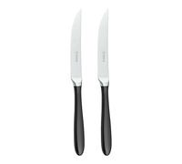 Grunwerg Yin and Yang Cuchillos para carne, acero inoxidable 18/10, juego de 2, blanco