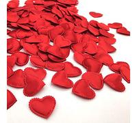 Grunyia Decoración de confeti de corazón, decoración romántica para el día de San Valentín, día de la madre, cumpleaños, aniversario, Acción de Gracias, Navidad, Año Nuevo (400 unidades, rojo)