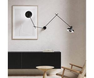 GRUPA Arigato aplique de pared 2 luces 90cm negro
