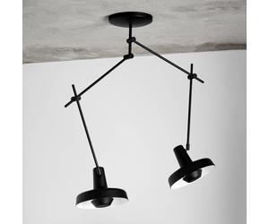 GRUPA Arigato plafón 2 luces 70cm negro