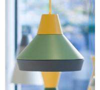 GRUPA Ili Ili Lámpara colgante Cats Hat amarillo/verde/gris
