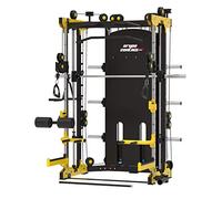 GRUPO CONTACT - Maquina Gimnasio Multipower para Ejercicios Fitness y Gym Multifuncion, Dobles Poleas Laterales, Diferentes Agarres, Uso Profesional y Individual. Modelo: TS100