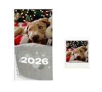 GRUPO DARIK Calendario Magnético 2025-2026 para Nevera - Papel Fotografico Planificador Mensual con Imán Extra Fuerte para Refrigerador, Organizador de Cocina y Hogar