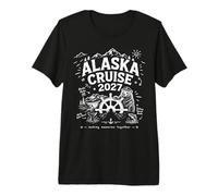 Grupo de Amigos Familiares a Juego Alaska Crucero por Alaska 2027 Camiseta Premium
