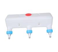 Grupo de animales de granja biberón 3 bebedores simultáneos para terneros, cabras, lechones, alimentador colgante, equipo de enfermería para animales de compañía