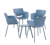 Grupo de asientos minota plástico azul 168x168x80 cm