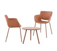 Grupo de asientos minota plástico terracota 60x168x80 cm