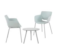 Grupo de asientos minota plástico turquesa 60x168x80 cm