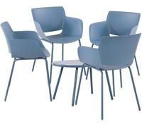 Grupo de asientos velvena plástico azul 153x188x80 cm