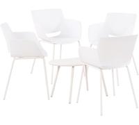 Grupo de asientos velvena plástico blanco 153x188x80 cm