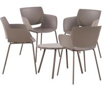 Grupo de asientos velvena plástico gris topo 153x188x80 cm