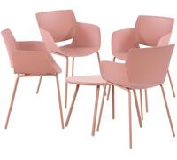 Grupo de asientos velvena plástico rosado 153x188x80 cm