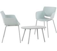 Grupo de asientos velvena plástico turquesa 153x80x80 cm