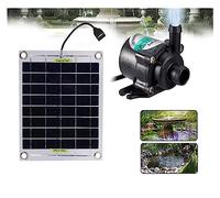 Grupo de bomba de agua Solar de 10W, bomba de agua de fuente de Panel fotovoltaico, bomba de agua de sincronización ajustable ultrasilenciosa, estanque de peces, jardín