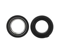 Grupo de Cuencos para Cabeza de Bicicleta, Aleación de Aluminio, 44mm, Externo para Horquilla Delantera, 28,6mm, Negro