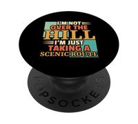 Grupo de cumpleaños familiar escénico de la ruta del humor sobre la colina PopSockets PopGrip Adhesivo
