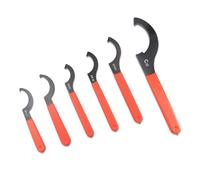 Grupo de llaves de gancho ajustables flexibles de 6 unidades, adecuadas para apretar y aflojar sujetadores redondos, reparación de motocicletas, dispositivos ajustables de metal reforzado