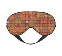 Grupo de máscaras geométricas marroquíes para dormir, máscara de ojos opaca para dormir, máscara de ojos cómoda para dormir para viajes, meditación y siesta