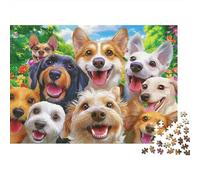 Grupo de Perros Felices_1 Puzzle 1000p Adultos Y Ni?os Juego De Lógica Noche En Familia Mejor Valorados Entrenamiento Mental Cartón Premium 70x50cm/1000pcs