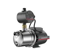 Grupo de presión con administrador y bomba, modelo JP 4-47 PM1 BBVP, 4 m³/h, potencia de entrada de 850W, 3.8A, con clavija de cable Schuko, 40,5 x 18,6 x 38,9 cm, color acero (referencia: 99515136)