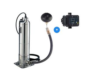 Grupo de presión sumergible DAB Pulsar Dry 30/50 M-NA + DAB Control-D medium Verde / Negro / Acero inoxidable