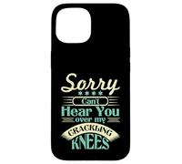 Grupo de recuerdos de envejecimiento Humor de jubilación gracioso agrietado Carcasa para iPhone 15