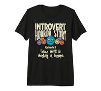 Grupo de Trabajo de Terror introvertido tímido Antisocial Regreso a la Escuela Camiseta Premium