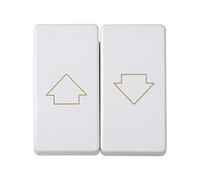 Pulsador doble persianas 10A 250V SIMON 27 Play 27332-35 Blanco nieve