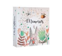 Album fotos 10x15 conejo - Photo album bebe con 200 Bolsillos │ Albumes para fotos Infantiles con Tapa dura y espacio para Anotaciones │ 2 fotos por pág.