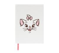 Cuaderno A5 cuadricula Disney Bonjour Marie Gato - Journaling Notebook A5, Diario Personal para niña | Bloc de Notas : Cubiertas rígidas Forradas de Felpa con marcapáginas, 192 págs