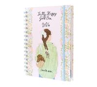 Grupo Erik Agenda 2026 Semana Vista A5 Ana MArin, En Español - Agenda semanal Anual mujer Con Anillas y Pestañas - Incluye 4 páginas de Pegatinas, Marcapáginas, Ilustraciones y Planificador mensual