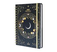 Grupo Erik Agenda 2026 Semana Vista A5 Astral - Agenda semanal Anual mujer Con Anillas - Incluye Pegatinas, Marcapáginas, Ilustraciones y Planificador mensual