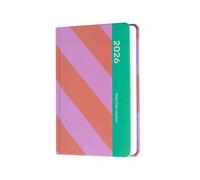 Grupo Erik Agenda 2026 Semana Vista pequeña - Agenda semanal Anual A6 Con Pegatinas, Marcapáginas y páginas de Alto Gramaje (Dic. 2025 a Dic. 2026), Rosa y Roja