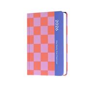 Grupo Erik Agenda 2026 Semana Vista pequeña - Agenda semanal Anual A6 Con Pegatinas, Marcapáginas y páginas de Alto Gramaje (Dic. 2025 a Dic. 2026), Rosa y Rojo