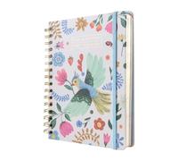 Grupo Erik Agenda 2027 Semana Vista A5 Folk Flowers | Agenda anual 2027, Agenda Semanal, Wire-o, Tapa Dura, 2 Marcapáginas, Pegatinas, Bolsillo, A5 14,8 x 21 cm, 12 Meses