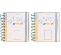 Grupo Erik - Agenda educación infantil perpetua Eggie 14 x 16cm (Paquete de 2)