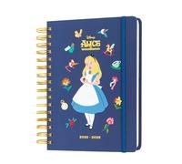 Grupo Erik Agenda escolar 2025-2026 Dia por Pagina A5 Disney Alicia en el País de las Maravillas - Agenda Curso 2025 2026 | Con Pegatinas, Ilustraciones y Anillas : Para Instituto y Universidad