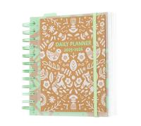 Grupo Erik Agenda Escolar 2025-2026 Día por Página Kraft - Agenda Colegio Niña para Primaria : Curso 2025 2026 | Con Ilustraciones, Pegatinas y Anillas