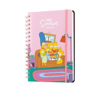 Grupo Erik Agenda escolar 2025-2026 Semana Vista A5 The Simpsons : Agenda Curso 2025 2026 | Con Pegatinas, Ilustraciones y Anillas : Para Niños y Estudiantes de Instituto