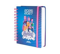 Grupo Erik Agenda escolar 2026 2027 KPop - Agenda Dia por Pagina rosa para niñas de Primaria e Instituto [Curso 26/27 ] Con Anillas, Tapa dura, Pegatinas e Ilustraciones (14x16 cm)