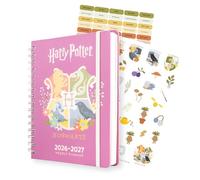 Grupo Erik Agenda escolar Harry Potter 2026 2027 Semana Vista - Agenda Semana Vista A5 para niños de Primaria e Instituto [Curso 26/27 ] Con Anillas, Tapa dura, Pegatinas e Ilustraciones