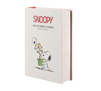 Grupo Erik Agenda sin fecha Snoopy pequeña - Agenda escolar 2026 2027 Dia Pagina Perpetua de Bolsillo (Tamaño: A6) para Universidad │ Tapa dura y Pegatinas │Snoopy Regalos