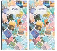 Grupo Erik - Álbum de fotos de 10 x 15 cm Wanderlust - 96 fundas y funda blanda | álbum de fotos para niños, bolsa de álbum de fotos (Paquete de 2)