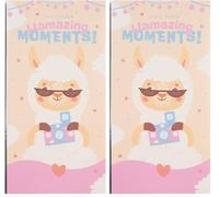 Grupo Erik Álbum de fotos de llama, 96 bolsillos, 10 x 15 cm, álbum de fotos de 6 x 4 pulgadas, álbum de fotos pequeño, libro de recuerdos, libro de fotos, regalos de menos de 5 libras, regalos de