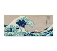 Grupo Erik Alfombrilla Escritorio XXL Hokusai - Protector Escritorio | Ola de Kanagawa, Alfombrilla ratón XXL, Mousepad, Impermeable y Antideslizante (80X35 cm)