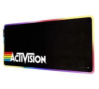 Grupo Erik Alfombrilla Gaming RGB Activision - Alfombrilla ratón Luces LED 14 Modos, Base Goma Antideslizante y Cable USB/Alfombrilla XXL - Alfombrilla Escritorio - Tapete Escritorio 90x40cm