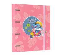 Grupo Erik Archivador 4 anillas Disney Stitch - Carpeta A4 anillas tapa dura | Material escolar y papeleria Vuelta al Cole