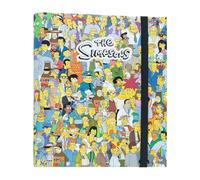 Grupo Erik Archivador 4 anillas Simpsons - Carpeta anillas A4 escolar con Tapa Dura y banda elástica | Material escolar y papeleria Vuelta al Cole, Para Niños y niñas